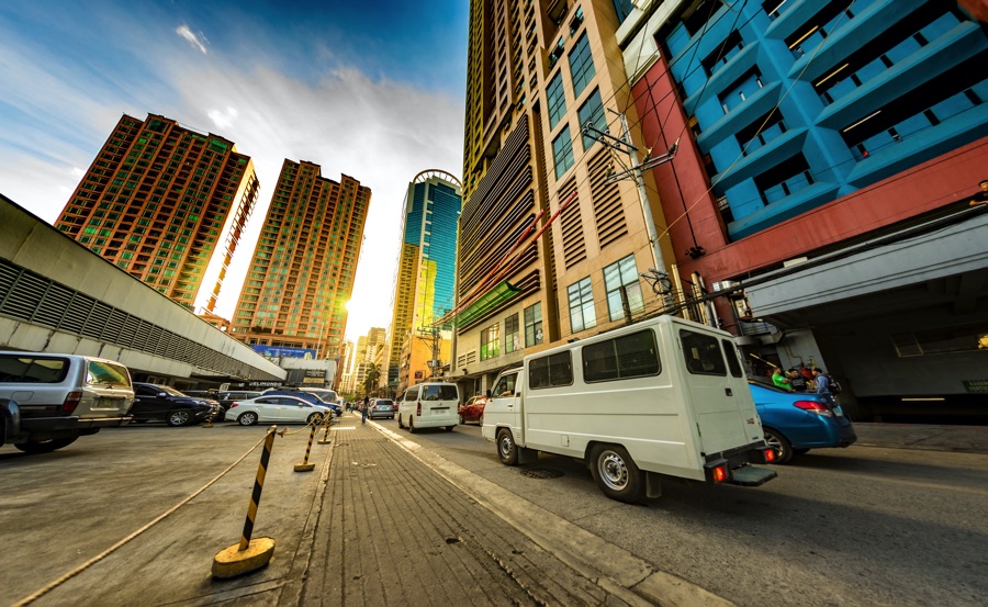 フィリピン　交通　街